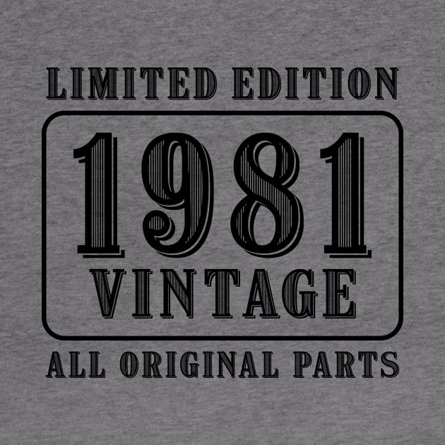 All original parts vintage 1981 limited edition birthday by colorsplash